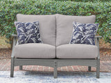 Furniture City Houma - Ashley Furniture - Cove Beach Outdoor Loveseat with Cushion - Loveseat w/Cushion - PCP803-835