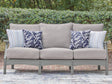 Furniture City Houma - Ashley Furniture - Cove Beach Outdoor Sofa with Cushion - Sofa with Cushion - PCP803-838