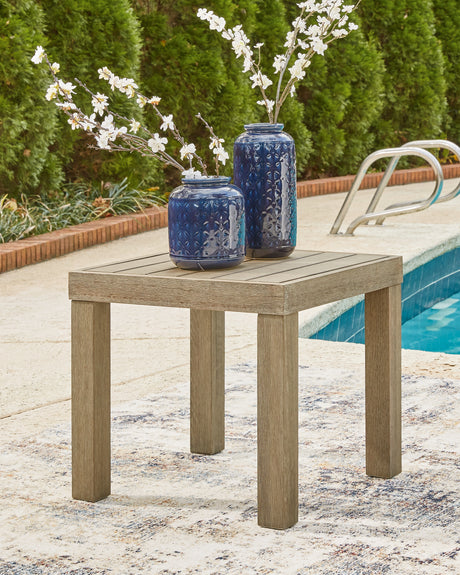 Furniture City Houma - Ashley Furniture - Silo Point Outdoor - Square End Table / Brown - P804-702
