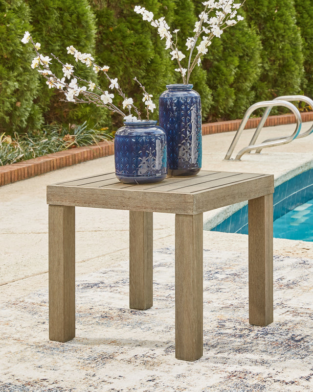 Furniture City Houma - Ashley Furniture - Silo Point Outdoor - Square End Table / Brown - P804-702