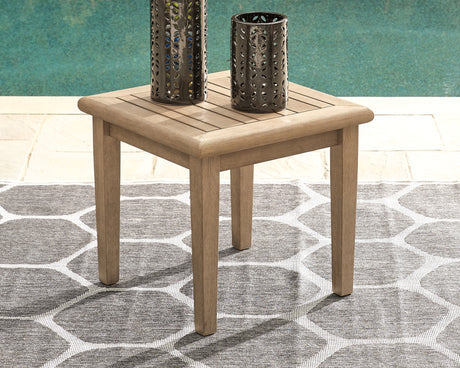 Furniture City Houma - Ashley Furniture - Gerianne End Table - Square End Table / Grayish Brown - P805-702