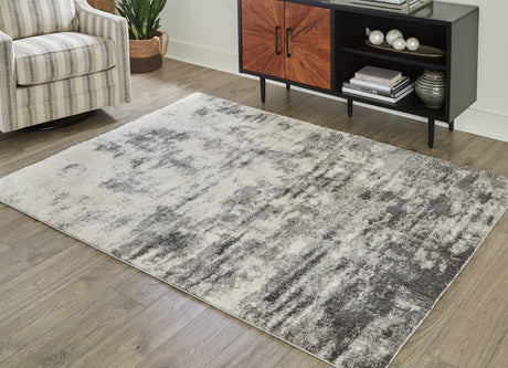 Furniture City Houma - Ashley Furniture - Gerdie 5'3" x 7'3" Rug - 5'3" x 7'3" Rug / Cream/Gray - R404992