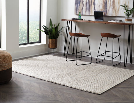 Furniture City Houma - Ashley Furniture - Jossick Rug - 7'8" x 10' Rug / Cream/Taupe - R405101