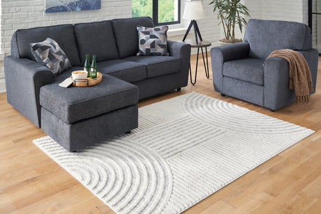 Furniture City Houma - Ashley Furniture - Lambworth Rug - 7'10" x 10' Rug / Gray/Cream - R405341