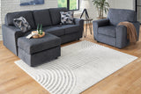 Furniture City Houma - Ashley Furniture - Lambworth Rug - 7'10" x 10' Rug / Gray/Cream - R405341