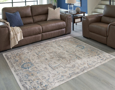 Furniture City Houma - Ashley Furniture - Barkham Rug - 5'3" x 7' Washable Rug / Multi - R405552