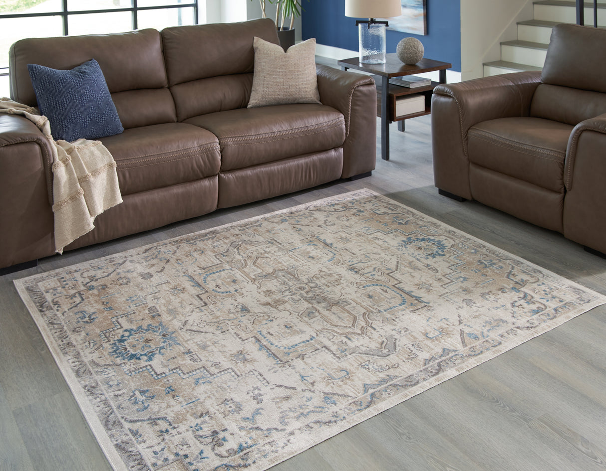 Furniture City Houma - Ashley Furniture - Barkham Rug - 5'3" x 7' Washable Rug / Multi - R405552