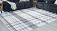 Furniture City Houma - Ashley Furniture - Kaidlow Rug - 7'7" x 9'8" Washable Rug / Gray/Cream - R405911
