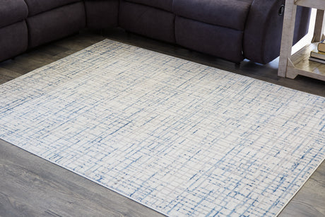 Furniture City Houma - Ashley Furniture - Beckfille Rug - 5' x 7' Rug / Blue/Gray/Cream - R405962