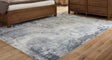 Furniture City Houma - Ashley Furniture - Langrich Rug - 7'10" x 10'6" Rug / Blue/Gray/Cream - R406131