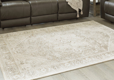 Furniture City Houma - Ashley Furniture - Gatwell Rug - 5' x 7' Rug / Ivory/Gray/Tan - R406512