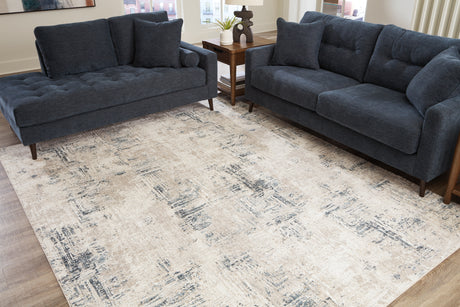 Furniture City Houma - Ashley Furniture - Gentor Rug - 5' x 7' Rug / Blue/Ivory - R406522