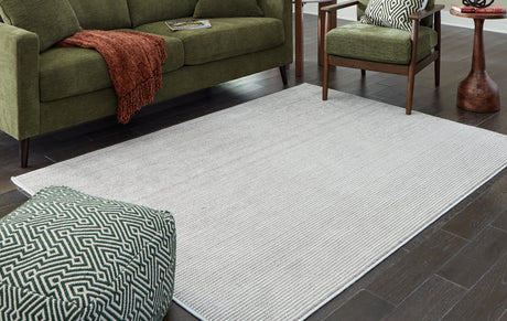Furniture City Houma - Ashley Furniture - Eduring Rug - 5' x 7' Rug / Ivory/Taupe - R406692