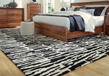 Furniture City Houma - Ashley Furniture - Bramshaw Rug - 10' x 14' Rug / Black/Ivory - R406760