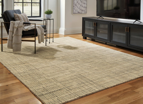 Furniture City Houma - Ashley Furniture - Janston Rug - 5' x 7' Rug / Ivory/Gray/Tan - R406862