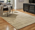 Furniture City Houma - Ashley Furniture - Janston 5' x 7' Rug - 5' x 7' Rug / Ivory/Gray/Tan - R406862