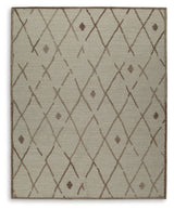 Furniture City Houma - Ashley Furniture - Guyford Rug - 5' x 7' Rug / Beige/Brown - R406872