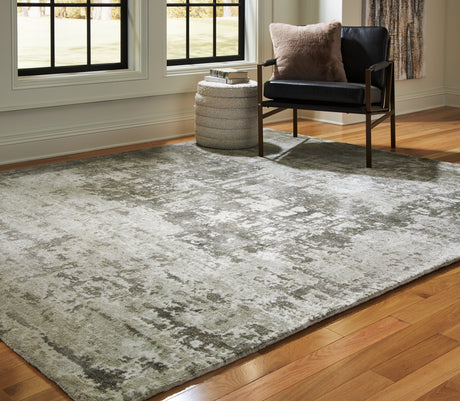 Furniture City Houma - Ashley Furniture - Valmontic Rug - 5' x 7' Rug / Gray - R406922