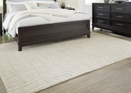 Furniture City Houma - Ashley Furniture - Varahill Rug - 5' x 7' Rug / Gray/Ivory - R406932