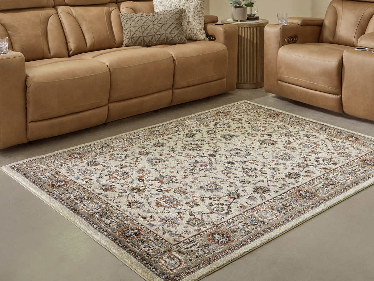 Furniture City Houma - Ashley Furniture - Beritham Large Rug - Large Rug / Blue/Brown/Beige - R407261