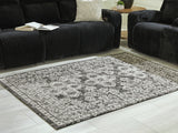 Furniture City Houma - Ashley Furniture - Glennisman Medium Rug - Medium Rug / Black/Gray/Ivory - R407272