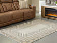 Furniture City Houma - Ashley Furniture - Idaman Medium Rug - Medium Rug / Taupe/Brown - R407292