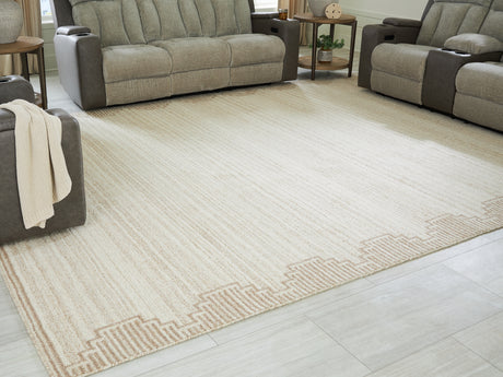 Furniture City Houma - Ashley Furniture - Emorymore Extra Large Rug - Extra Large Rug / Brown/Beige - R407300