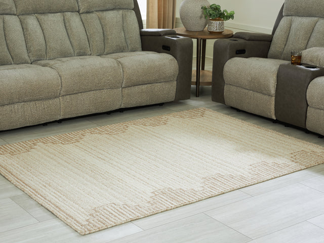 Furniture City Houma - Ashley Furniture - Emorymore Medium Rug - Medium Rug / Brown/Beige - R407302