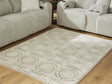 Furniture City Houma - Ashley Furniture - Maconville Medium Rug - Medium Rug / Ivory/Gray - R407322