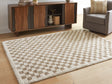 Furniture City Houma - Ashley Furniture - Karamen Medium Rug - Medium Rug / Taupe/Ivory - R407342