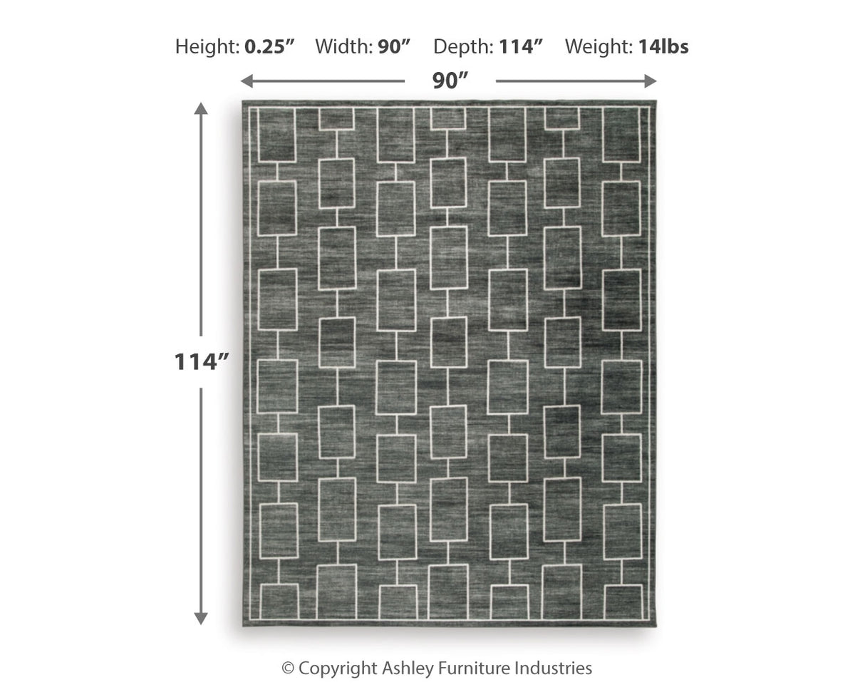 Elderland Washable 7'6" x 9'6" Area Rug