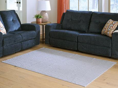 Furniture City Houma - Ashley Furniture - Worthley Washable 5' x 7' Area Rug - Washable 5' x 7' Area Rug / Gray - R407452