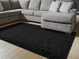 Furniture City Houma - Ashley Furniture - Gibbswell Washable 5' x 7' Area Rug - Washable 5' x 7' Area Rug / Black - R407462