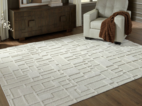 Furniture City Houma - Ashley Furniture - Empriss Rug - 5' x 7' Area Rug / Ivory - R407622