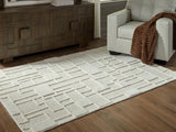Furniture City Houma - Ashley Furniture - Empriss Rug - 5' x 7' Area Rug / Ivory - R407622