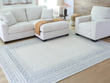Furniture City Houma - Ashley Furniture - Azelhurst Rug - 7'8" x 10' Area Rug / Blue/Ivory/Gray - R407851