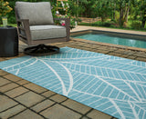 Furniture City Houma - Ashley Furniture - Hulsia Rug - 5' x 7' Rug / Ivory/Aqua - R900122