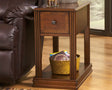 Furniture City Houma - Ashley Furniture - Breegin Chairside End Table - Chair Side End Table / Brown - T007-527