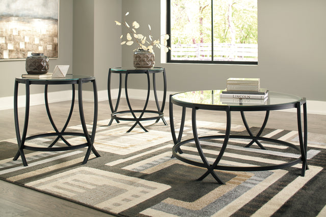 Furniture City Houma - Ashley Furniture - Tarrin Table (Set of 3) - Occasional Table Set (3/CN) / Black - T115-13
