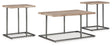 Furniture City Houma - Ashley Furniture - Albreane Table (Set of 3) - Occasional Table Set (3/CN) / Grayish Brown/Black - T147-13