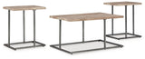 Furniture City Houma - Ashley Furniture - Albreane Table (Set of 3) - Occasional Table Set (3/CN) / Grayish Brown/Black - T147-13