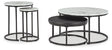 Furniture City Houma - Ashley Furniture - Jusmour Table (Set of 4) - Occasional Nesting TBL (4/CN) / Black/White - T161-14
