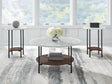 Furniture City Houma - Ashley Furniture - Wrenwich Table (Set of 3) - Occasional Table Set (3/CN) / Brown/Black/White - T167-13