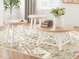 Furniture City Houma - Ashley Furniture - Fawndell Table (Set of 3) - Occasional Table Set (3/CN) / Antique White/Brown - T193-13