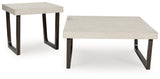 Furniture City Houma - Ashley Furniture - Westenfort Table (Set of 2) - Occasional Table Set (Set of 2) / Espresso/Gray - T202-12