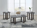 Furniture City Houma - Ashley Furniture - Dynnford Table (Set of 3) - Occasional Table Set (3/CN) / Gray/Brown - T216-13