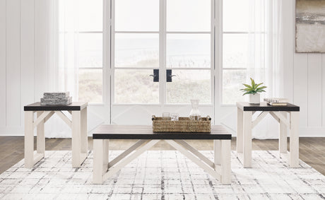 Furniture City Houma - Ashley Furniture - Dorrinson Table (Set of 3) - Occasional Table Set (3/CN) / Antique White - T236-13