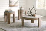 Furniture City Houma - Ashley Furniture - Guystone Table (Set of 3) - Occasional Table Set (3/CN) / Light Brown - T237-13