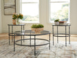 Furniture City Houma - Ashley Furniture - Kellyco Table (Set of 3) - Occasional Table Set (3/CN) / Gunmetal - T246-13