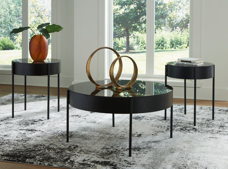 Furniture City Houma - Ashley Furniture - Ardoline Table (Set of 3) - Occasional Table Set (3/CN) / Black - T280-13